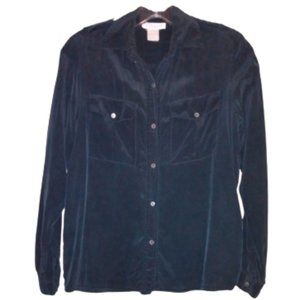 JACK MULQUEEN Black Long Sleeve Silk Blouse 6